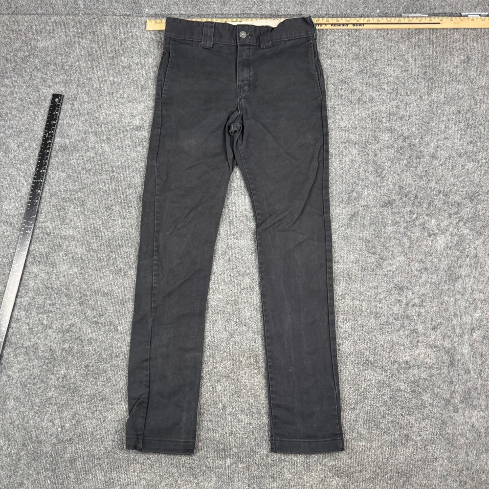 Dickies Pants Mens Size 29x32 Black Skinny Fit Slim Straight Workwear WP803BK